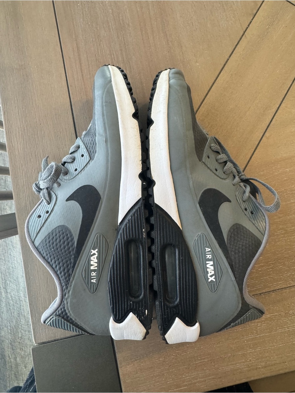 Nike Men’s Air Max Golf Shoes - Grey, Black, & White - Picture 12 of 13